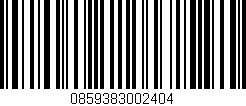 Código de barras (EAN, GTIN, SKU, ISBN): '0859383002404'