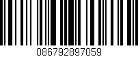Código de barras (EAN, GTIN, SKU, ISBN): '086792897059'