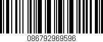 Código de barras (EAN, GTIN, SKU, ISBN): '086792969596'