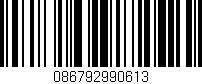 Código de barras (EAN, GTIN, SKU, ISBN): '086792990613'