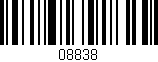Código de barras (EAN, GTIN, SKU, ISBN): '08838'