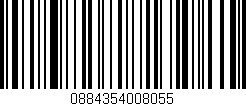 Código de barras (EAN, GTIN, SKU, ISBN): '0884354008055'