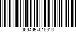 Código de barras (EAN, GTIN, SKU, ISBN): '0884354018818'