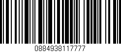 Código de barras (EAN, GTIN, SKU, ISBN): '0884938117777'