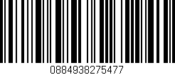 Código de barras (EAN, GTIN, SKU, ISBN): '0884938275477'