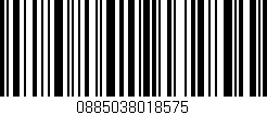 Código de barras (EAN, GTIN, SKU, ISBN): '0885038018575'