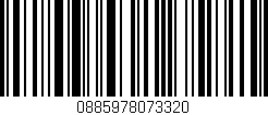 Código de barras (EAN, GTIN, SKU, ISBN): '0885978073320'