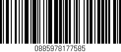 Código de barras (EAN, GTIN, SKU, ISBN): '0885978177585'