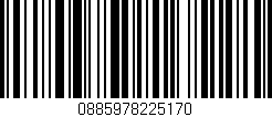 Código de barras (EAN, GTIN, SKU, ISBN): '0885978225170'