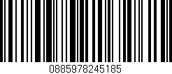 Código de barras (EAN, GTIN, SKU, ISBN): '0885978245185'