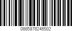 Código de barras (EAN, GTIN, SKU, ISBN): '0885978246502'