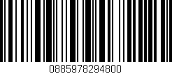 Código de barras (EAN, GTIN, SKU, ISBN): '0885978294800'