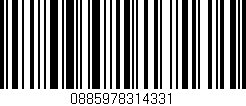 Código de barras (EAN, GTIN, SKU, ISBN): '0885978314331'