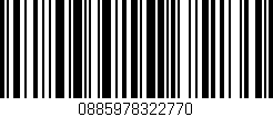 Código de barras (EAN, GTIN, SKU, ISBN): '0885978322770'