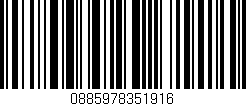 Código de barras (EAN, GTIN, SKU, ISBN): '0885978351916'