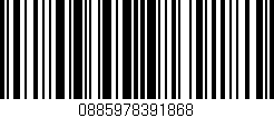Código de barras (EAN, GTIN, SKU, ISBN): '0885978391868'