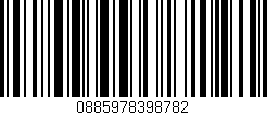 Código de barras (EAN, GTIN, SKU, ISBN): '0885978398782'