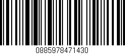 Código de barras (EAN, GTIN, SKU, ISBN): '0885978471430'