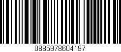 Código de barras (EAN, GTIN, SKU, ISBN): '0885978604197'