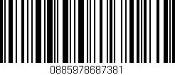 Código de barras (EAN, GTIN, SKU, ISBN): '0885978687381'