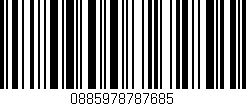 Código de barras (EAN, GTIN, SKU, ISBN): '0885978787685'