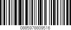 Código de barras (EAN, GTIN, SKU, ISBN): '0885978809516'