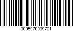 Código de barras (EAN, GTIN, SKU, ISBN): '0885978809721'
