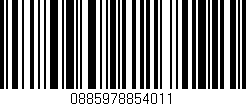 Código de barras (EAN, GTIN, SKU, ISBN): '0885978854011'