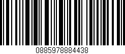 Código de barras (EAN, GTIN, SKU, ISBN): '0885978884438'