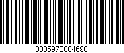 Código de barras (EAN, GTIN, SKU, ISBN): '0885978884698'