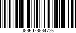 Código de barras (EAN, GTIN, SKU, ISBN): '0885978884735'