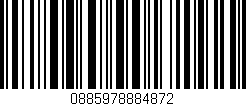 Código de barras (EAN, GTIN, SKU, ISBN): '0885978884872'