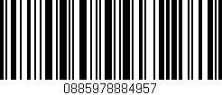 Código de barras (EAN, GTIN, SKU, ISBN): '0885978884957'