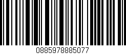 Código de barras (EAN, GTIN, SKU, ISBN): '0885978885077'