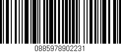 Código de barras (EAN, GTIN, SKU, ISBN): '0885978902231'