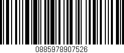 Código de barras (EAN, GTIN, SKU, ISBN): '0885978907526'