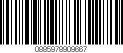 Código de barras (EAN, GTIN, SKU, ISBN): '0885978909667'