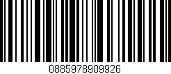 Código de barras (EAN, GTIN, SKU, ISBN): '0885978909926'