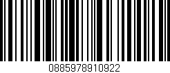 Código de barras (EAN, GTIN, SKU, ISBN): '0885978910922'