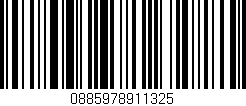 Código de barras (EAN, GTIN, SKU, ISBN): '0885978911325'