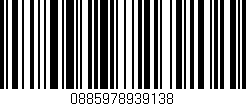 Código de barras (EAN, GTIN, SKU, ISBN): '0885978939138'
