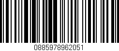 Código de barras (EAN, GTIN, SKU, ISBN): '0885978962051'