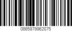 Código de barras (EAN, GTIN, SKU, ISBN): '0885978962075'