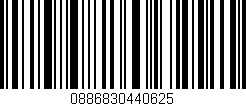 Código de barras (EAN, GTIN, SKU, ISBN): '0886830440625'