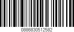 Código de barras (EAN, GTIN, SKU, ISBN): '0886830512582'