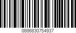 Código de barras (EAN, GTIN, SKU, ISBN): '0886830754937'