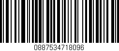 Código de barras (EAN, GTIN, SKU, ISBN): '0887534718096'