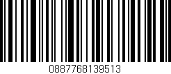 Código de barras (EAN, GTIN, SKU, ISBN): '0887768139513'