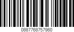 Código de barras (EAN, GTIN, SKU, ISBN): '0887768757960'