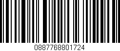 Código de barras (EAN, GTIN, SKU, ISBN): '0887768801724'